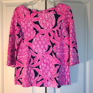 Lilly Pulitzer Coco Safari Waverly Top SZ S